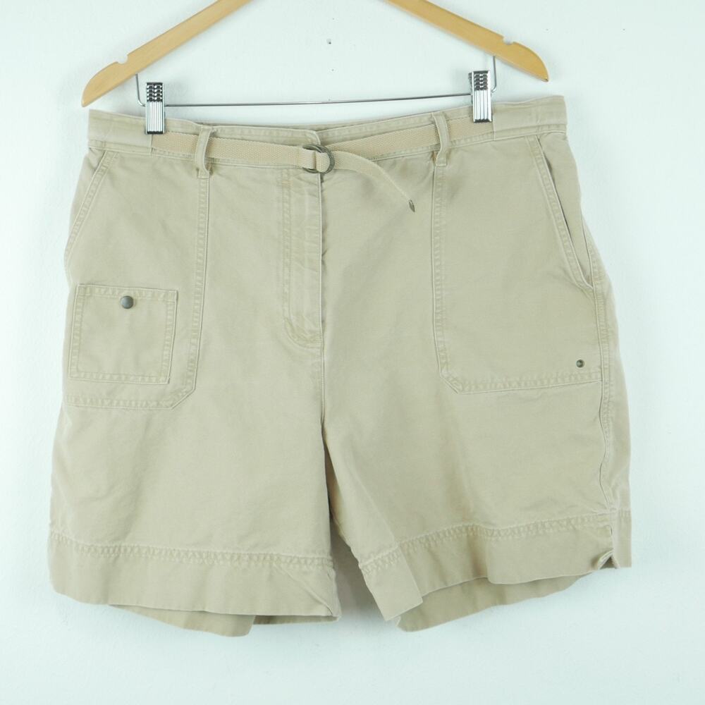Ralph Lauren 16 Shorts Vintage 90s Utility Outdoors Gorpcore Preppy Safari Khaki